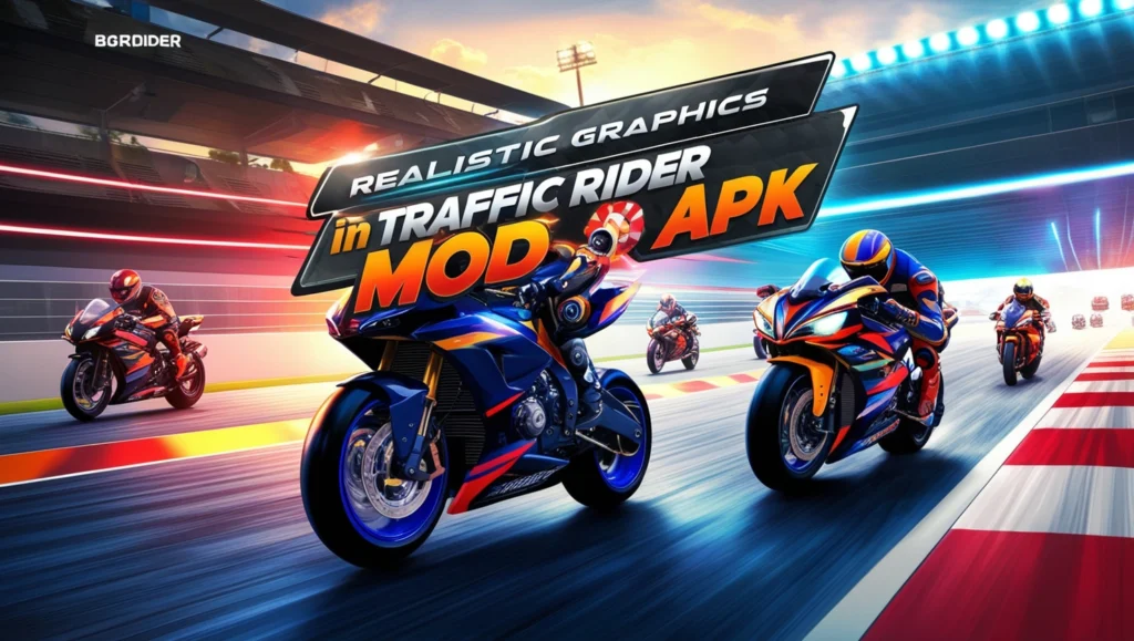 Realistic Graphics in Traffic Rider Mod APK