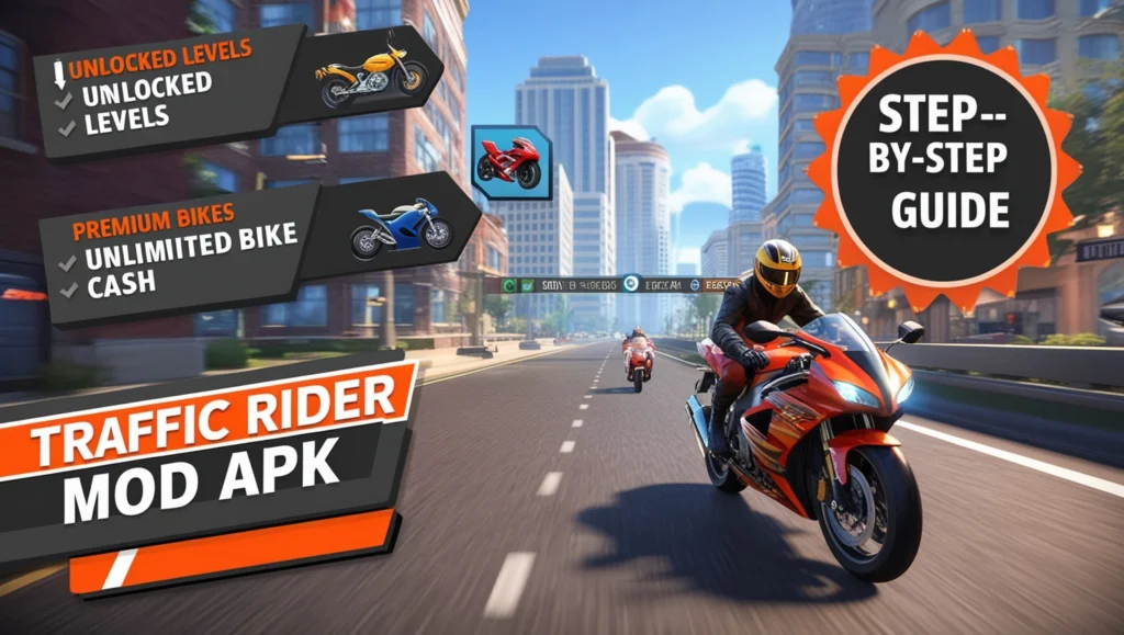 Unlock All Levels In Traffic Rider Mod APK